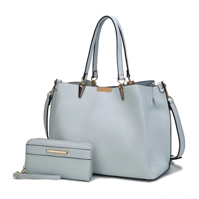 Mkf Collection By Mia K Kane Satchel With Wallet In Blue