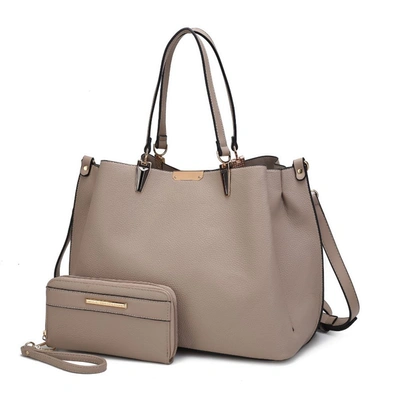 Mkf Collection By Mia K Kane Satchel With Wallet In Beige