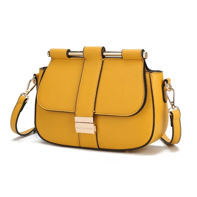 Mkf Collection By Mia K Londyn Vegan Leather Women's Shoulder In Yellow