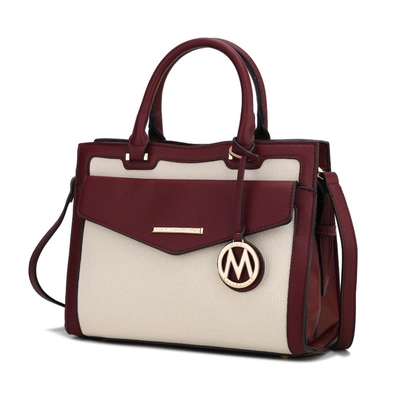 Mkf Collection By Mia K Alyssa Satchel Handbag Vegan Leather Women In Red