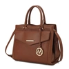 Mkf Collection By Mia K Alyssa Satchel Handbag Vegan Leather Women In Brown