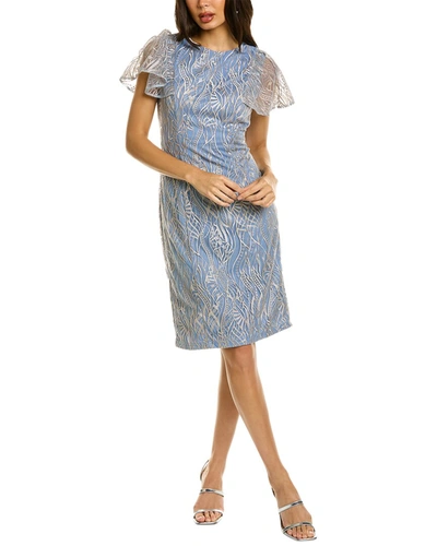 Js Collections Meadow Cocktail Dress In Blue