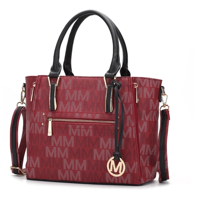 Mkf Collection By Mia K Siena M Signature Tote Handbag In Red