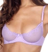 TIMPA LINGERIE DUET LACE UNDERWIRE DEMI BRA IN LILAC