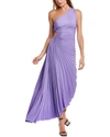 A.l.c Women's Delfina Pleated One-shoulder Gown In Bellflower