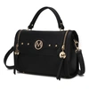 Mkf Collection By Mia K Sabrina Shoulder Vegan Leather Women's Handbag In Black