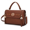 Mkf Collection By Mia K Sabrina Shoulder Vegan Leather Women's Handbag In Brown