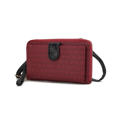 Mkf Collection By Mia K Olga Smartphone And Wallet Convertible Crossbody Bag In Red
