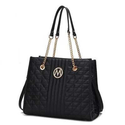 Mkf Collection By Mia K Makenna Vegan Leather Women's Shoulder Handbag In Black