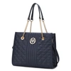 Mkf Collection By Mia K Makenna Vegan Leather Women's Shoulder Handbag In Blue