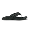 OLUKAI MEN'S HOKUA BEACH SANDALS IN BLACK / DARK SHADOW