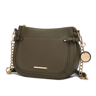 Mkf Collection By Mia K Raelynn Vegan Leather Women's Shoulder Bag In Green