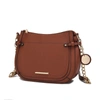 Mkf Collection By Mia K Raelynn Vegan Leather Women's Shoulder Bag In Brown