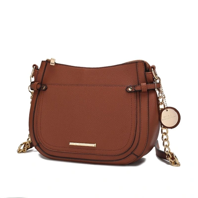 Mkf Collection By Mia K Raelynn Vegan Leather Women's Shoulder Bag In Brown