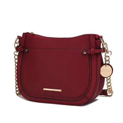 Mkf Collection By Mia K Raelynn Vegan Leather Women's Shoulder Bag In Red