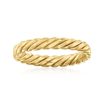 Rs Pure Ross-simons 14kt Yellow Gold Twisted Ring