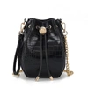 Mkf Collection By Mia K Cassidy Crocodile Embossed Vegan Leather Women's Hobo Bag In Black