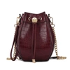 Mkf Collection By Mia K Cassidy Crocodile Embossed Vegan Leather Women's Hobo Bag In Red