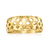 Ross-simons Italian 18kt Yellow Gold Geometric Cutout Ring