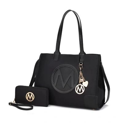 Mkf Collection By Mia K Louise Tote And Wallet Set In Black