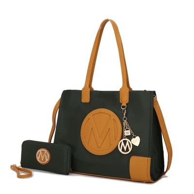 Mkf Collection By Mia K Louise Tote And Wallet Set In Green
