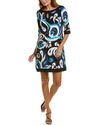 Joseph Ribkoff Tunic Dress In Multi In Black