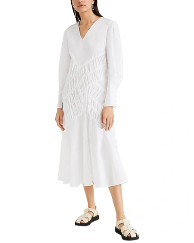 Merlette Templier Pima Cotton Midi-dress In White