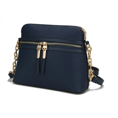 Mkf Collection By Mia K Kelisse Solid Crossbody Handbag In Blue
