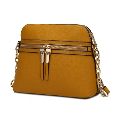 Mkf Collection By Mia K Kelisse Solid Crossbody Handbag In Yellow