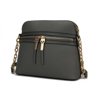 Mkf Collection By Mia K Kelisse Solid Crossbody Handbag In Grey