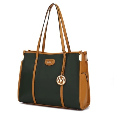 Mkf Collection By Mia K Kindred Vegan Leather Oversize Tote In Green