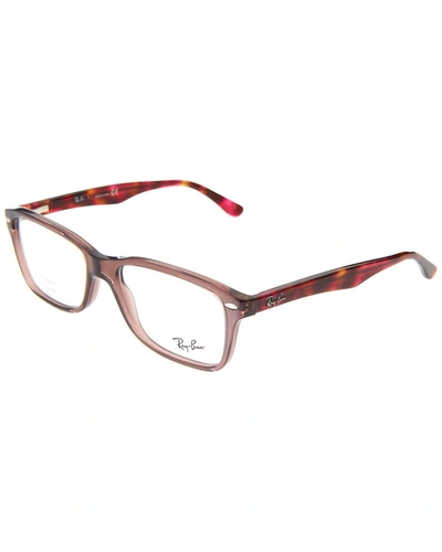 Ray Ban Ray-ban Unisex Rx5228 55mm Optical Frames In Brown