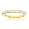 Vir Jewels 1/2 Cttw Princess Cut Diamond Wedding Band 14k Yellow Gold 13 Stones Channel Set In Silver