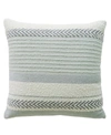 VIBHSA Linden Street Handloom Woven Striped Decorative Pillow, 20"X20"