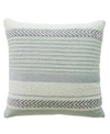 Vibhsa Linden Street Handloom Woven Striped Decorative Pillow, 20" X 20" In Multi