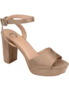 Journee Collection Nairri Platform Sandal In Brown