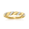 CANARIA FINE JEWELRY CANARIA DIAMOND TWISTED RING IN 10KT YELLOW GOLD