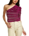 Iro Moroni Suede Top In Pink