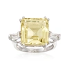 Ross-simons Lemon And White Topaz Ring In Sterling Silver In Gold