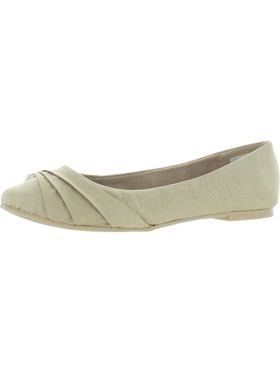 Rocket Dog Myrna Womens Silk Knot Front Ballet Flats In Silver