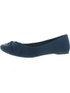 Rocket Dog Myrna Womens Silk Knot Front Ballet Flats In Blue