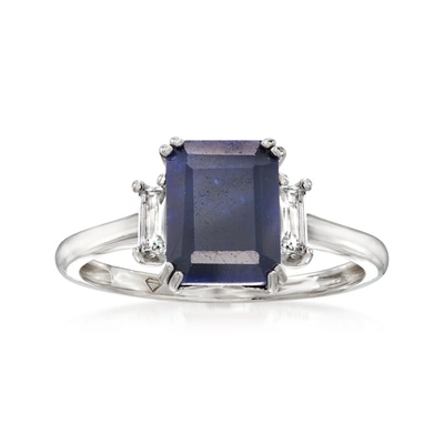 Ross-simons Sapphire Ring With . White Topaz In Sterling Silver In Purple