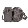 Mkf Collection By Mia K Hailey Smartphone Convertible Crossbody Bag - 2 Pcs Set In Grey
