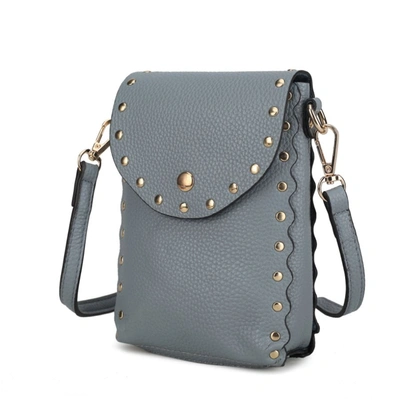 Mkf Collection By Mia K Filomena Vegan Leather Women's Crossbody In Blue