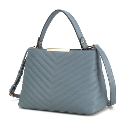 Mkf Collection By Mia K Dakota Satchel Handbag For Women's In Blue