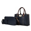 Mkf Collection By Mia K Elissa 3 Pc Set Satchel Handbag With Pouch & Coin Purse In Blue