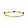 RS PURE ROSS-SIMONS SAPPHIRE- AND DIAMOND-ACCENTED RING IN 14KT YELLOW GOLD