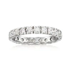 Ross-simons Moissanite Eternity Band In Sterling Silver In White