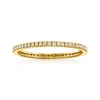 Rs Pure By Ross-simons Diamond Eternity Band In 14kt Yellow Gold In Silver