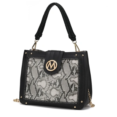 Mkf Collection By Mia K Kamala Shoulder Vegan Leather Women's Handbag In Grey